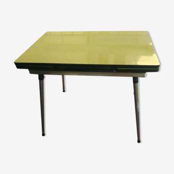 Table de cuisine en formica années 60