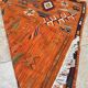 Moroccan wool rug in orange – Bohemian decoration for little ones
