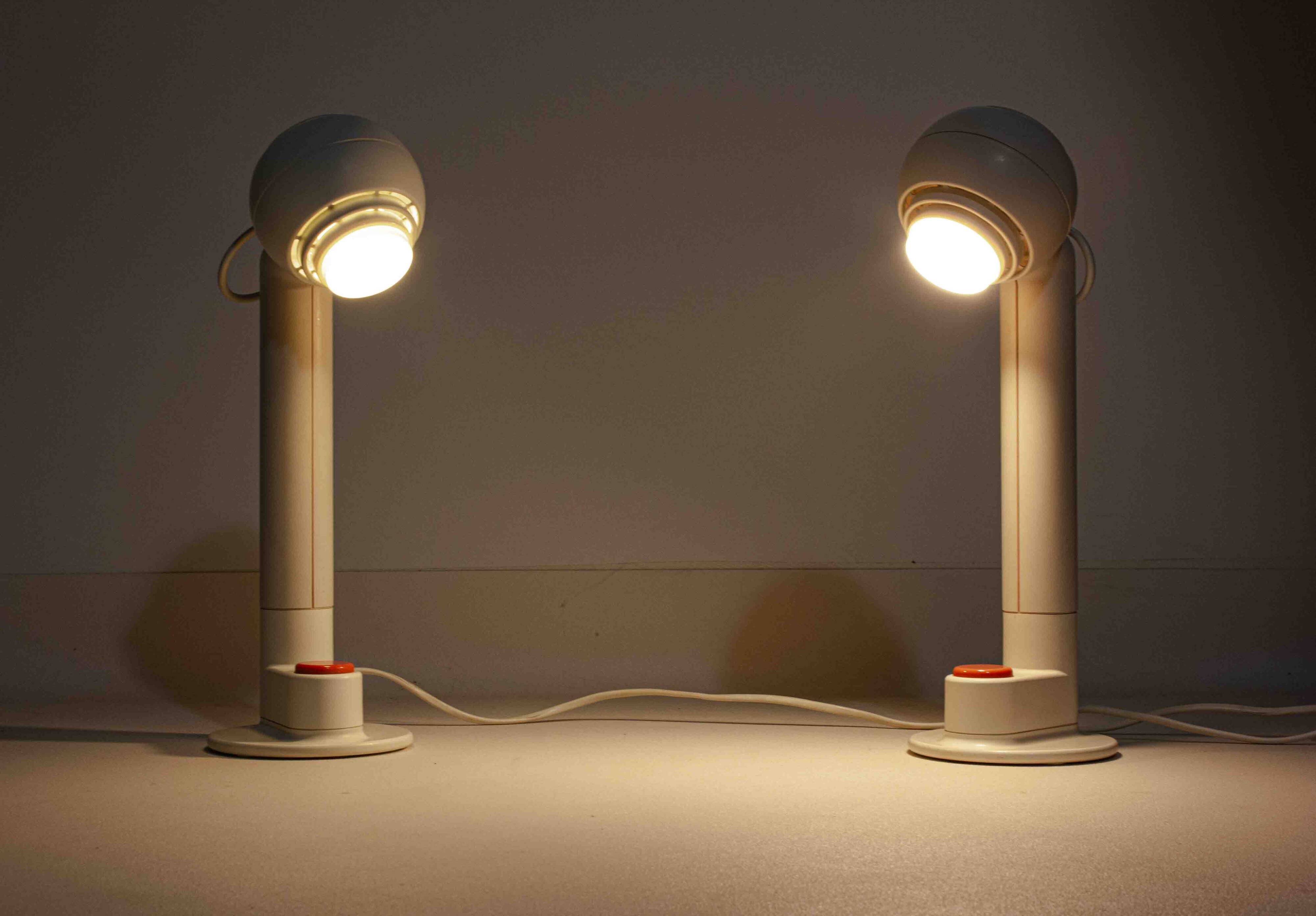 Set of space age Osram desk lamps by Schlagheck, 1977