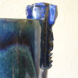 Vintage vase enamelled sandstone Jean Cacheleux