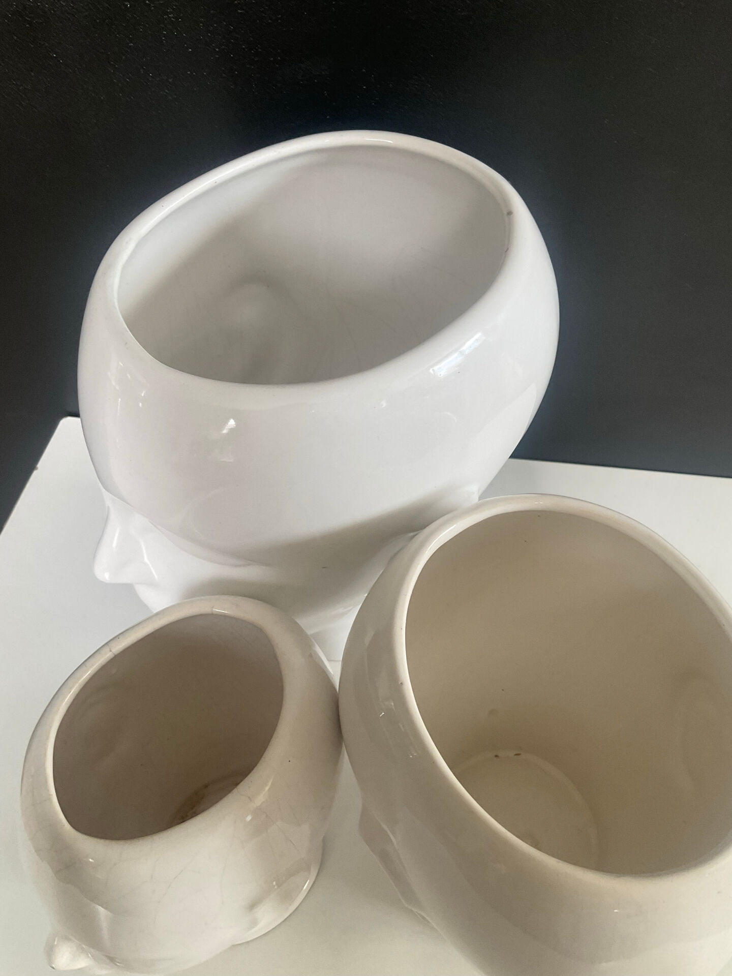 Vintage ceramic cache pot from the 1980s.