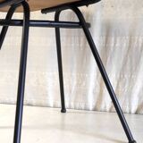 Vintage metal and leatherette chair - 1950s