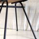 Vintage metal and leatherette chair - 1950s