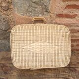 Wicker suitcase