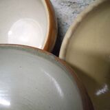 Set of 3 small stoneware salad bowls