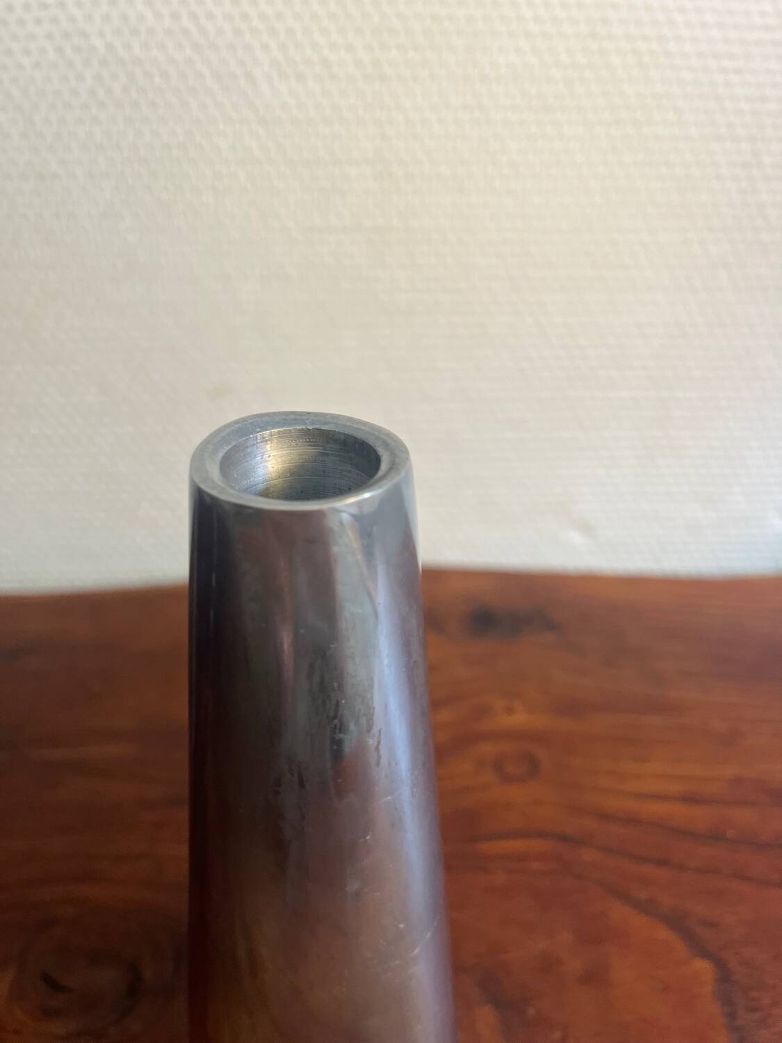 Trio of aluminum candle holders, IKEA 90s