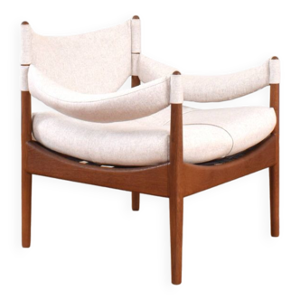 Fauteuil lounge danois Modus du milieu du siècle par Kristian S. Vedel, pour Søren Willadsen, années 1960.