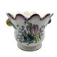 Earthenware planter with hand-painted Strasbourg decor – 20th century