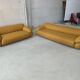 Canapé bouclé jaune Sesann par Gianfranco Frattini pour Cassina, set de 2