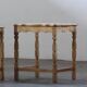 Vintage 1970s set of 3 Nesting / Stacking Oak Tables, style of Henning Kjær