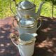 teapot, sugar bowl, cream jug, porcelain from Sologne, Larchevêque