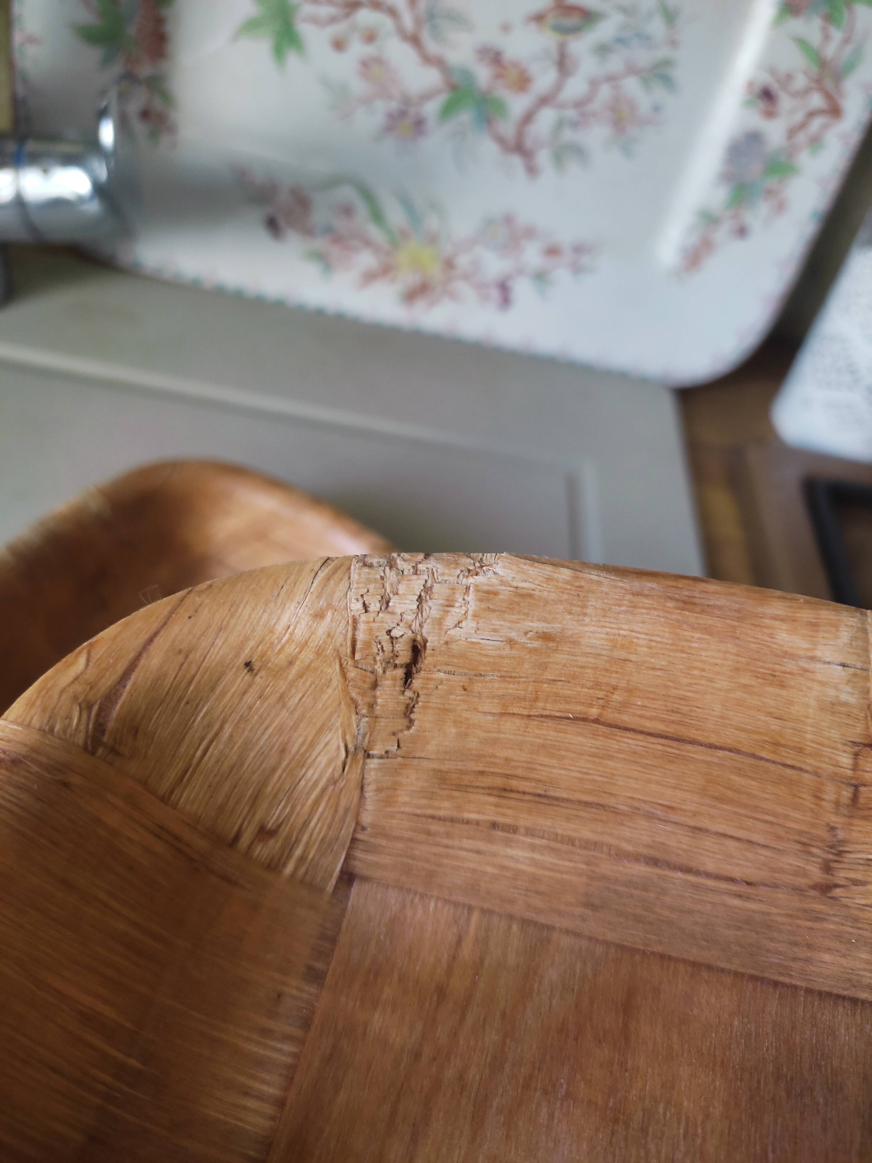 5 dishes in pressed laminated wood