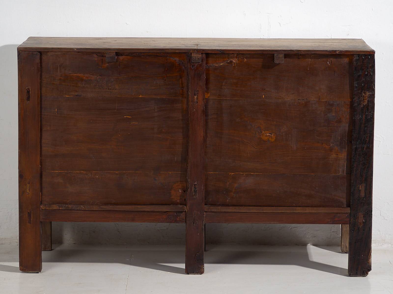 Small antique sideboard with grey patina (circa 1900) #80