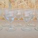 Service of 9 wine glasses in chiseled crystal
