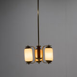 Art deco three-flamming chandelier, 1940s