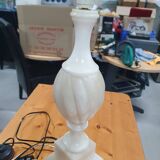 White marble bedside lamp