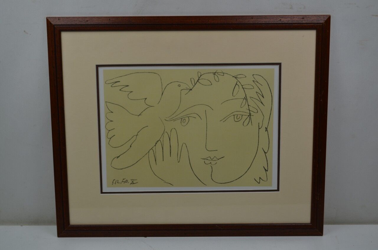 Picasso "woman with a dove"