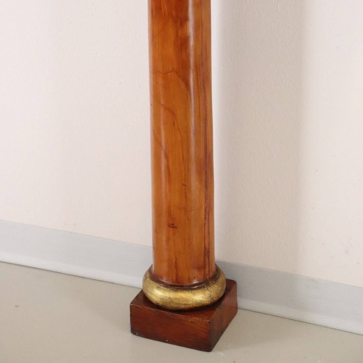 Console Table In Cherry Wood And Marble Top, Early 19th Century
