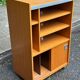 Berlioz 1970 storage cabinet on wheels in oak