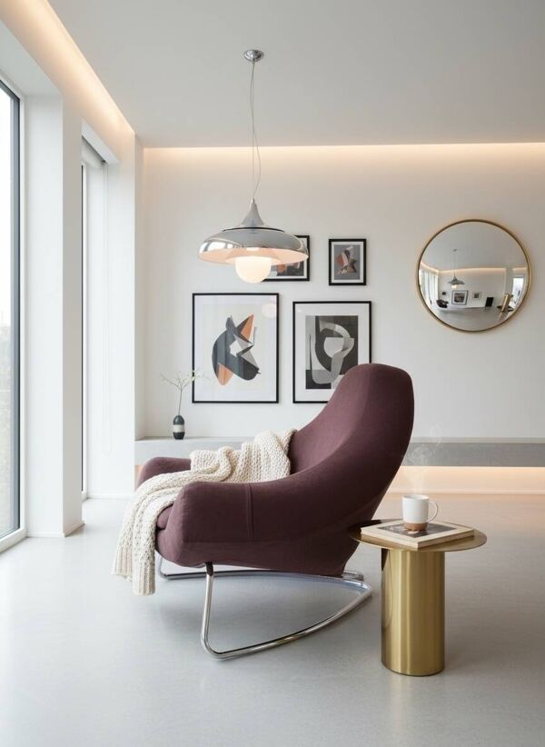 Fauteuil triangulaire ''Chili'' par Paul Falkenberg – Alcantara Chocolat