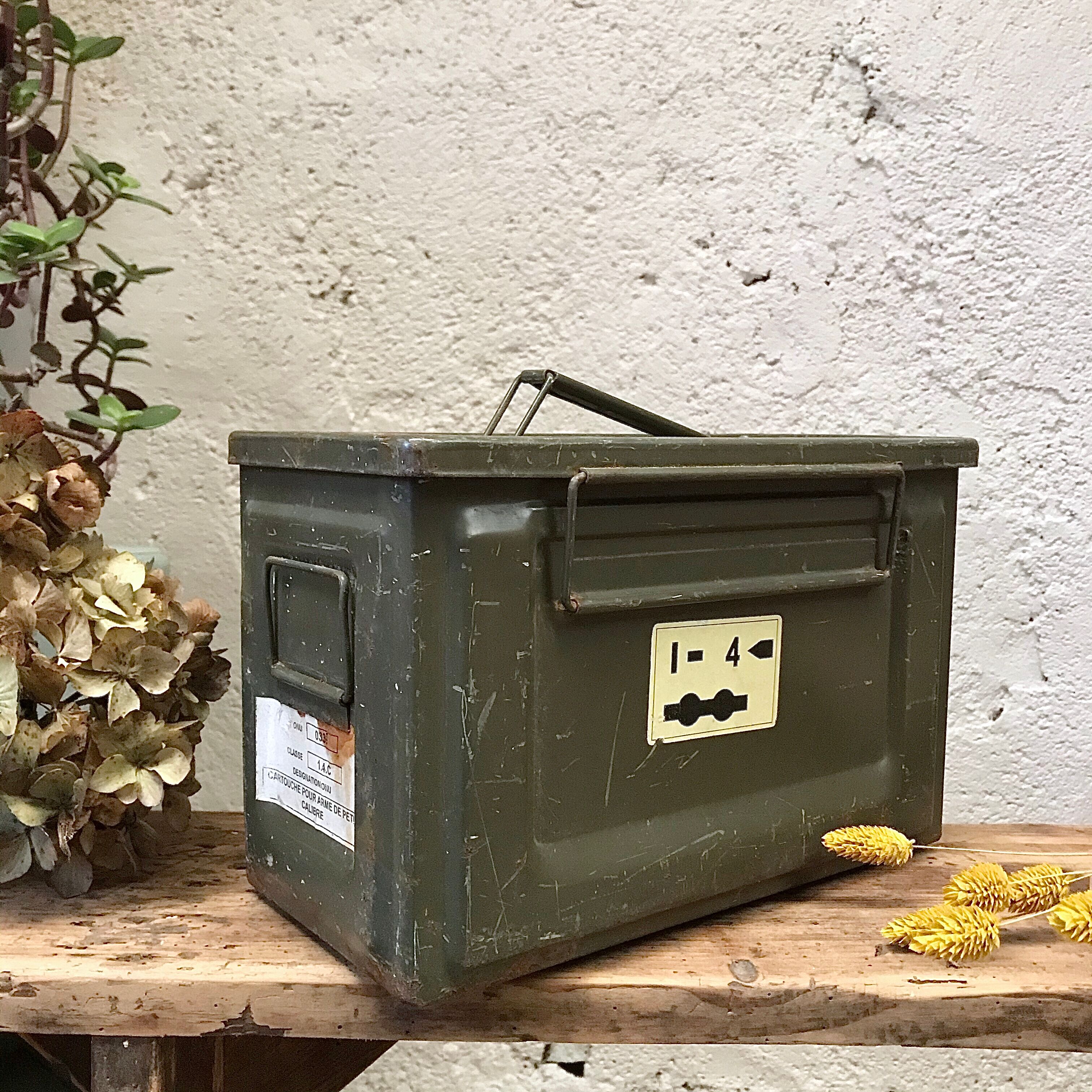 Vintage ammunition crate