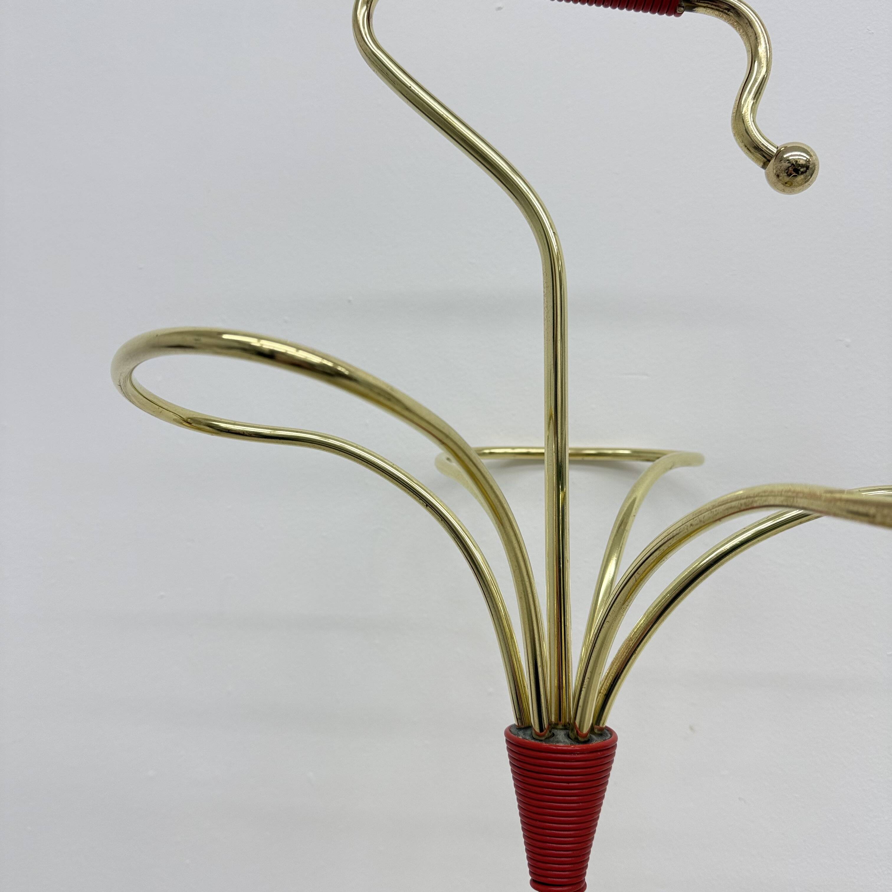 Mid-century Modern Brass umbrella stand , 1950s