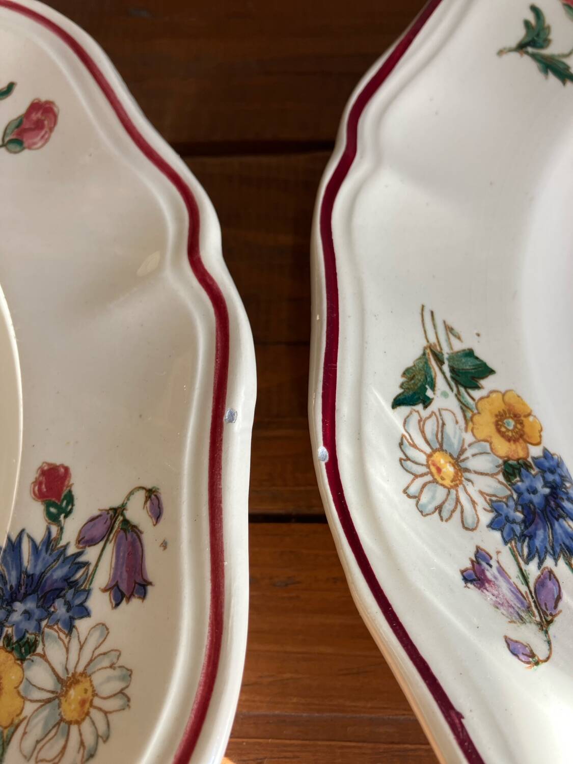 9 Sarreguemines soup plates