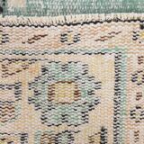 Tapis oriental vintage vert et crème 5x8 157x235 cm SK 24776