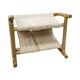 Vintage bamboo magazine rack – boho style / Mid-Century Modern, 1970s