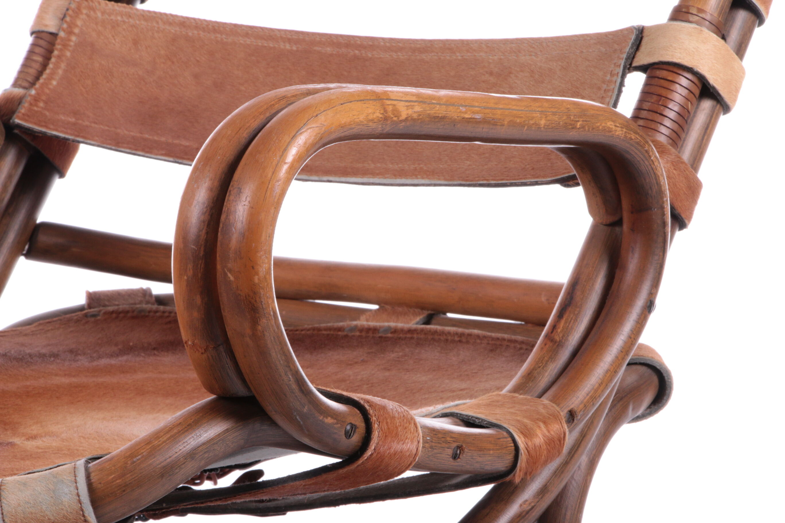 Tito Agnoli Relax chair made of Bamboo and leather, 1960