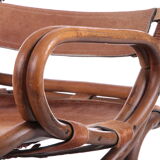 Tito Agnoli Relax chair made of Bamboo and leather, 1960