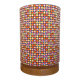 Lamp'angel Dotted H30 D20 furniture lamp - vintage fabric