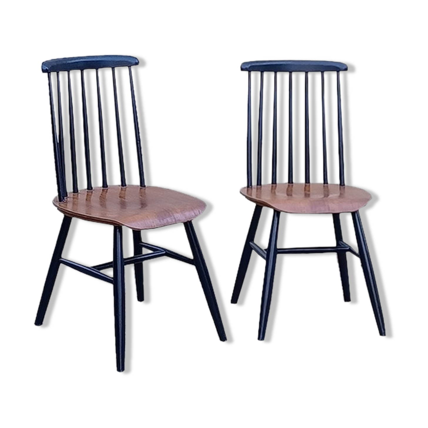 Paire de chaises scandinaves Fanett d’Ilmari Tapiovaara années 60