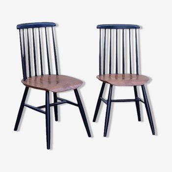 Paire de chaises scandinaves Fanett d’Ilmari Tapiovaara années 60