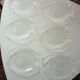 Paire d’assiettes plates forme poisson en verre