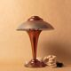 Desk lamp mushroom copper metal art deco 1930 1940