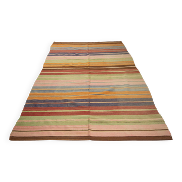 Turkish kilim rug,275x181 cm,myk-1235.