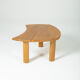 Table basse en orme massif, 1970s