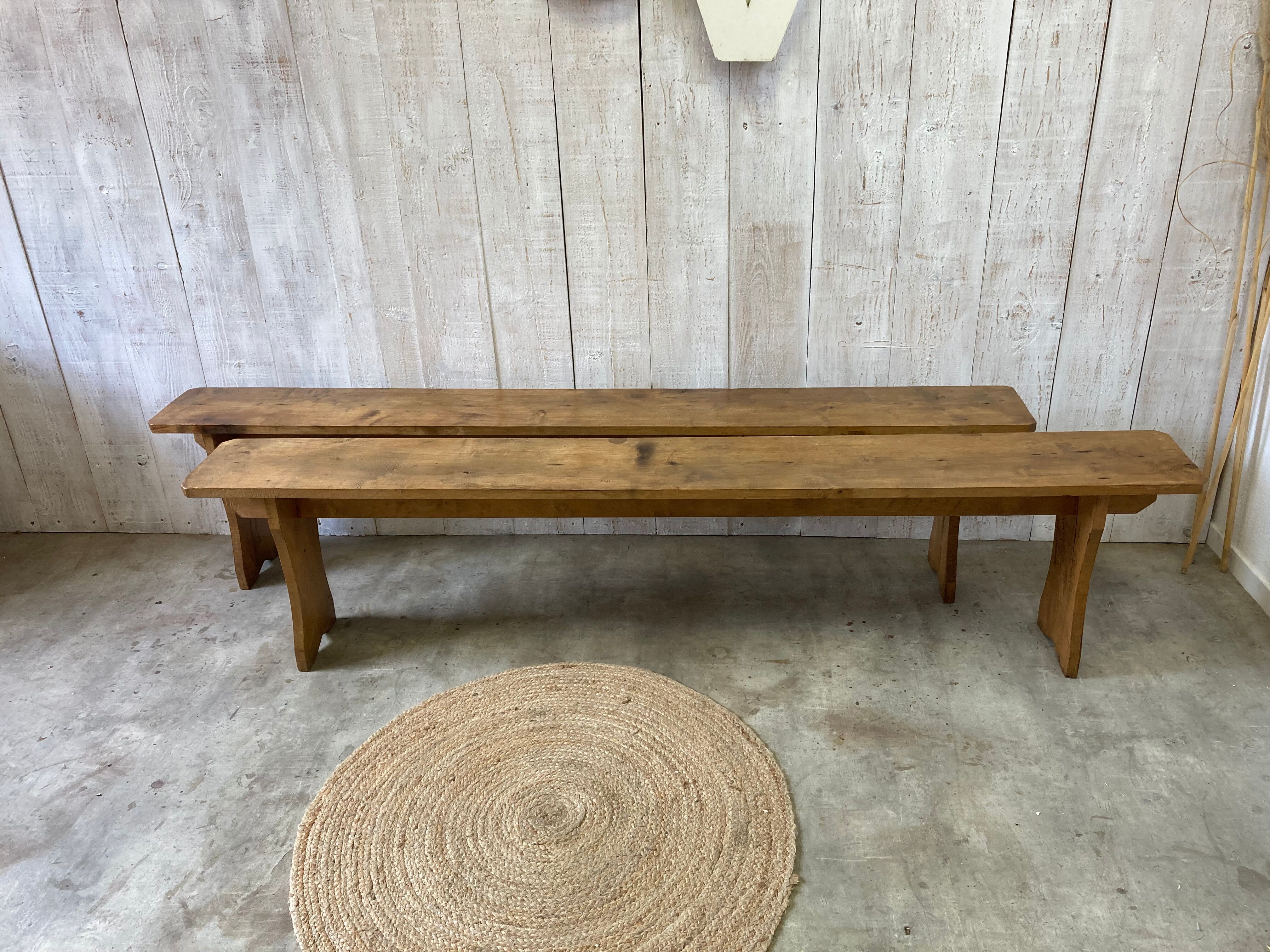 Pair of farm benches