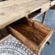 Old 19th century oak farm table