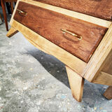 Vintage compass feet chest of drawers