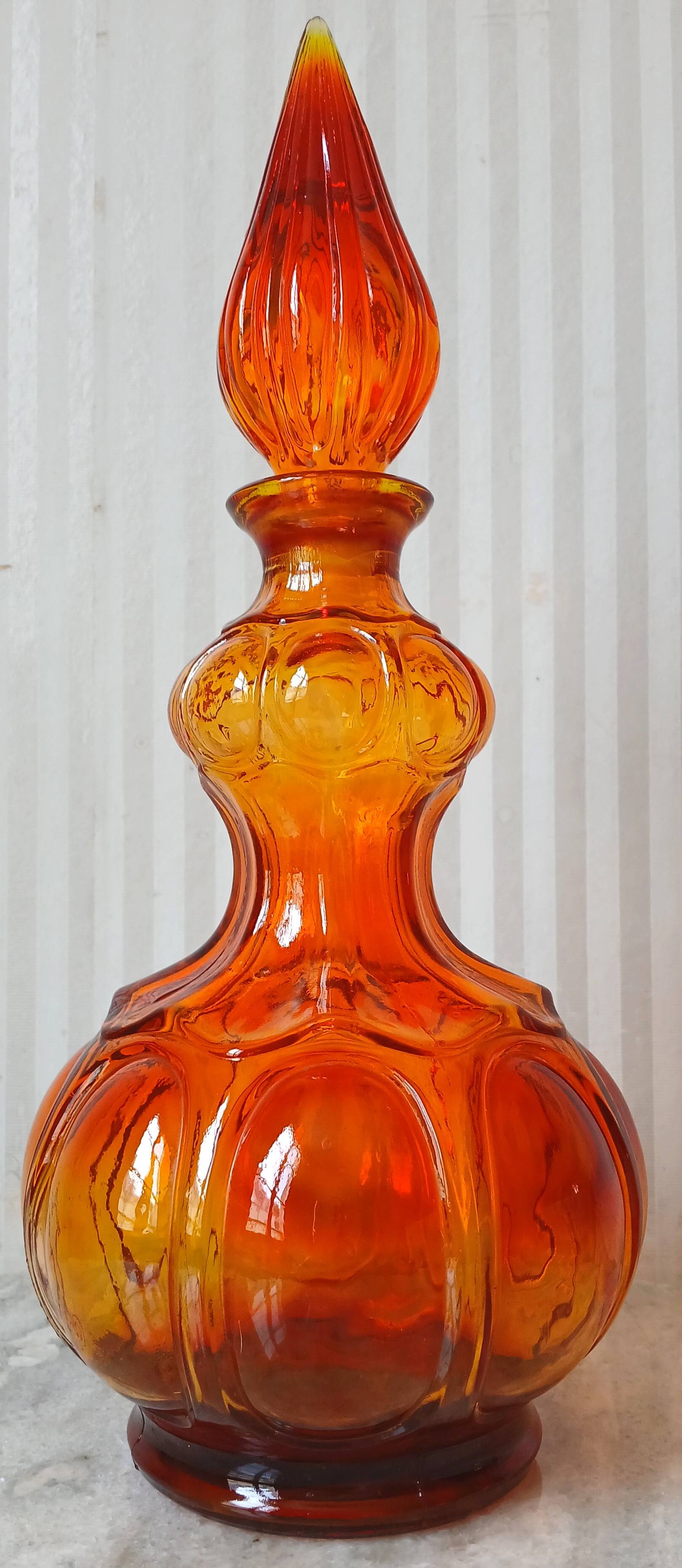 Empoli orange carafe