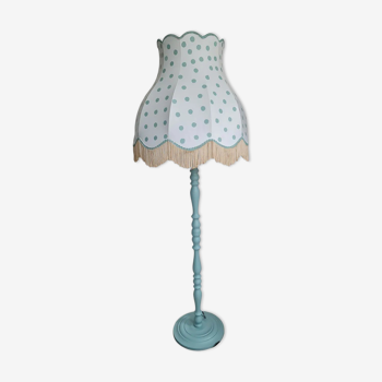 Nordic and white lampshade white polka dots