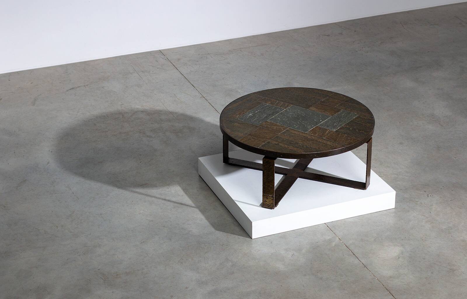 Paul Kingma Modernist Stone and Mosaic Coffee Table 1970s