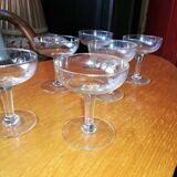 6 champagne glasses