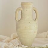 Handcrafted terracotta amphora