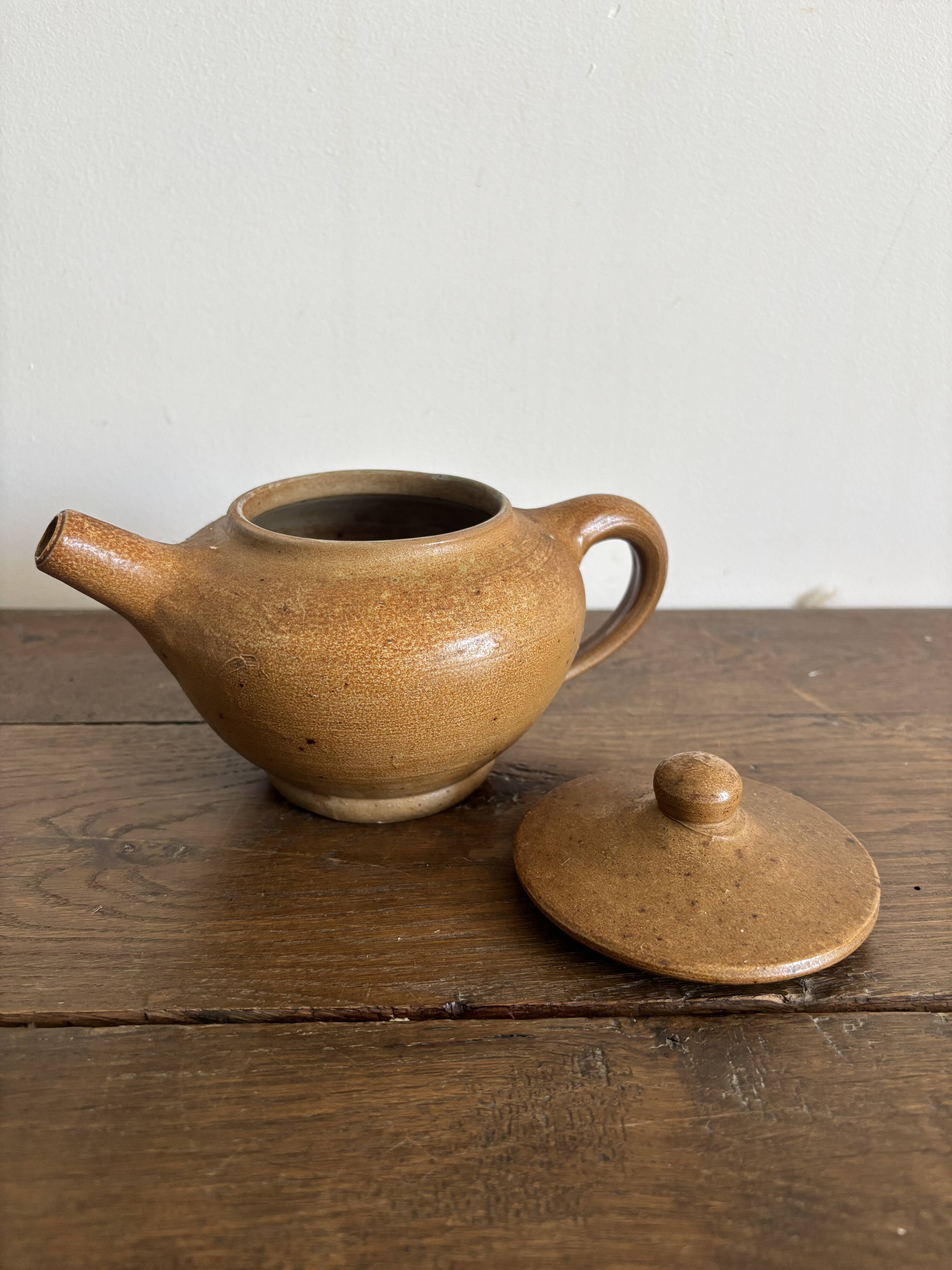 Ensemble de céramiques artisanales française en grès vintage, années 60-70