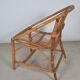 Vintage armchair basket or rattan shell 1960