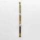 Pair of Modern Amber Murano Glass and Brass Sconces