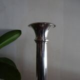 Vintage silver metal candle holder 32.5 cm
